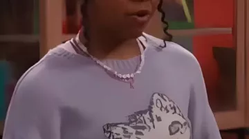 Wizards Beyond Waverly Place S02 Taylor Cora Knit Cat Sweater worn by (TAYLOR, CORA) in Wizards Beyond Waverly Place (S01)