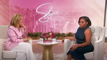 LK Bennett Rose Italian Satin Jacket worn by Hoda Kotb as seen in Sherri on  September 26, 2025