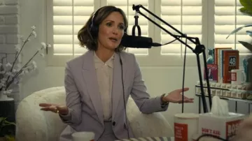 Theory Etiennette Blazer worn by Sylvia (Rose Byrne) as seen in Platonic (S02E10)
