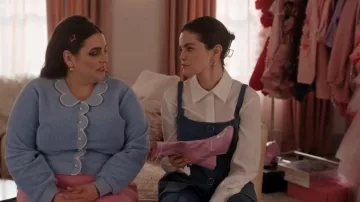 Steve Madden Patent Leather Heeled Ankle Boots Pink worn by Mabel Mora (Selena Gomez) as seen in Only Murders in the Building (S05E06)