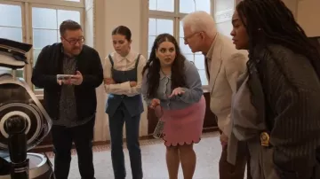 Rachel Antonoff Cupcake Skort worn by Althea (Beanie Feldstein) as seen in Only Murders in the Building (S05E06)