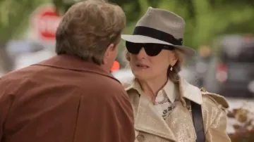 Prada PR A09S Butterfly Frame Tortoiseshell Acetate Sunglasses worn by Loretta Durkin (Meryl Streep) as seen in Only Murders in the Building (S05E06)