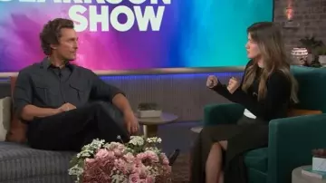 Nili Lotan Christophe Shirt worn by Matthew McConaughey as seen in The Kelly Clarkson Show on September 30, 2025