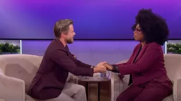 Theory Admiral Double Breasted Crop Jacket worn by Jennifer Hudson as seen in The Jennifer Hudson Show on September 25, 2025
