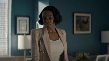 Smythe Not A DB Blazer worn by Dr. Carol Pierce (Tamberla Perry) as seen in Brilliant Minds (S01E10)