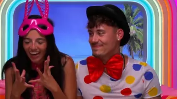 Fun Costumes Clown Costume worn by Isaiah Campbell as seen in Love Island Games (S02E07)