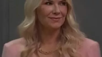 Bold And The Beautiful Pink Cape Blazer worn by Katherine Kelly Lang as seen in The Bald And The Beautiful