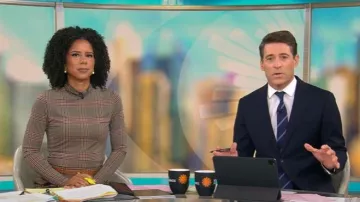 Veronica Beard Nate Top worn by Adriana Diaz as seen in CBS Mornings on September 24, 2025