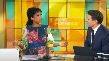Saaksha & Kinni Daisy Dress worn by Adriana Diaz as seen in CBS Mornings on September 30, 2025