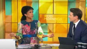 Saaksha & Kinni Daisy Dress worn by Adriana Diaz as seen in CBS Mornings on September 30, 2025