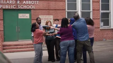 Adidas Samba OG worn by Jacob Hill (Chris Perfetti) as seen in Abbott Elementary (S05E01)