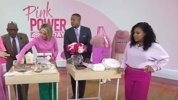 J. Crew Cashmere Boatneck Sweater worn by Sheinelle Jones as seen in Today on October 1, 2025