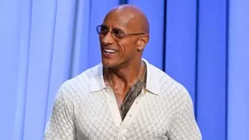 Dwayne Johnson The Tonight Show Starring Jimmy Fallon Camiseta blanca S13