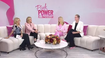 Nike Dunk Low Sneakers worn by Katie Schumacher-Cawley as seen in Today with Jenna & Friends on October 1, 2025