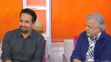 Burberry Knight IP Check Button-Down Shirt worn by Luis A. Miranda Jr. as seen in Today with Jenna & Friends on October 2, 2025