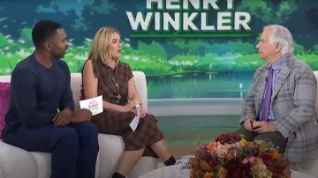 Chaqueta de lana a cuadros a mano Hadley de Ralph Lauren Purple Label usada por Henry Winkler como se ve en Today with Jenna & Friends el 2 de octubre de 2025