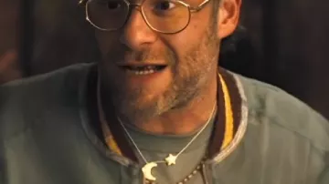 Platonic S02 Seth Rogen Green Embroidered Jacket worn by Will (Seth Rogen) as seen in Platonic (S02E10)