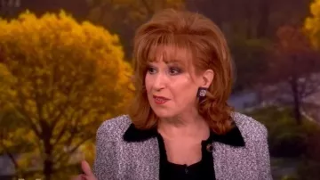 L'Agence Arielle Collared Jacket worn by Joy Behar as seen in The View on October 2, 2025