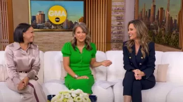 Veronica Beard Miller Dickey Jacket worn by Rhiannon Ally as seen in Good Morning America on October 2, 2025