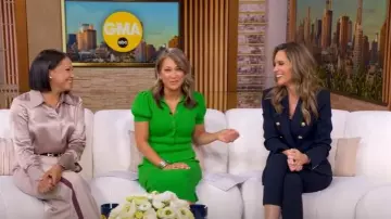 Veste Veronica Beard Miller Dickey portée par Rhiannon Ally comme on le voit dans Good Morning America le 2 octobre 2025