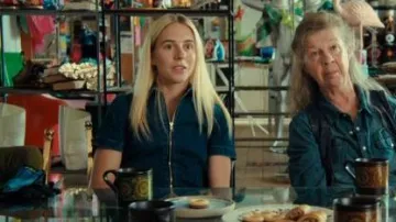 Mango Denim Zipper Jumpsuit worn by Amanda (Carla Sehn) as seen in Diary of a Ditched Girl (S01E02)