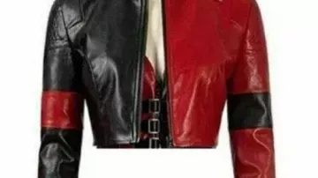 Suicide Squad Kill The Justice League Crop Jacket worn by Harley Quinn (Margot Robbie) as seen in The Suicide Squad