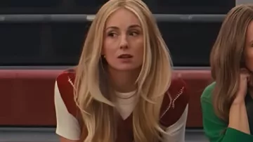 Nobody Wants This S02 Justine Lupe Checkered Sweater Vest worn by Morgan (Justine Lupe) as seen in Nobody Wants This (S02E01)