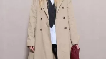 Long Coat worn by Jennifer Lawrence in Valentino | Spring/Summer 2026 | Paris Fashion Week