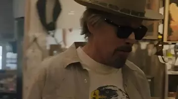 The Lowdown S01 Ethan Hawke Beige Shirt worn by Lee Raybon (Ethan Hawke) as seen in The Lowdown (S01)