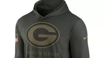 Green Bay Packers 2025 Salute To Service Sideline Hooded Pullover in How to Choose the Right Size NFL Jersey (Nike Edition)