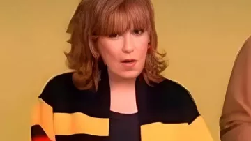 Joy Behar The View 2025 Multicolor Striped Jacket worn by Joy Behar as seen in The View
