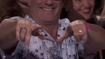 Saturday Night Live Jon Hamm Blue Graphics Shorts Set