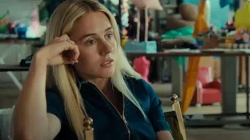 Mango Denim Zipper Jumpsuit worn by Amanda (Carla Sehn) as seen in Diary of a Ditched Girl (S01E04)