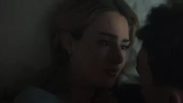 Tiffany & Co Sterling Silver Atlas Roman Numeral Pierced Hoop worn by Lucy Albright (Grace Van Patten) as seen in Tell Me Lies (S02E08)