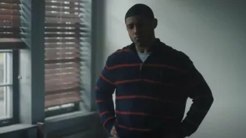 Ralph Lauren Vintage Striped Sweater worn by Evan (Branden Cook) as seen in Tell Me Lies (S02E08)