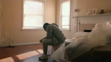 Moncler Grey Knit Montgenevre Down Jacket worn by 42 Dugg in 42 Dugg - It Get Deeper Pt. 2 (Official Music Video)