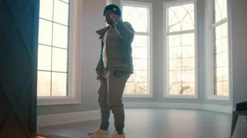 Moncler Black Logo Patch Beanie worn by 42 Dugg in 42 Dugg - It Get Deeper Pt. 2 (Official Music Video)