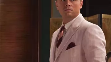 The Great Gatsby Leonardo Dicaprio Pink Suit worn by Jay Gatsby (Leonardo DiCaprio) in The Great Gatsby