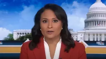 Veronica Beard Hirsh Double-Breasted Jacket worn by Kristen Welker as seen in Today on October 3, 2025