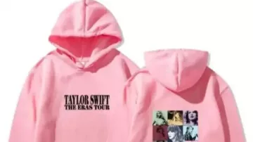 Taylor Swift Wood Lyrics Hoodie worn by Self (Taylor Swift) as seen in Taylor Swift | The Official Release Party of a Showgirl