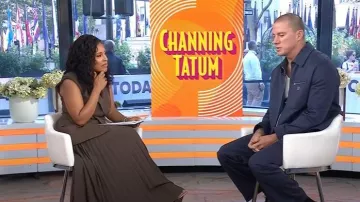 Veste-chemise zippée Fendi portée par Channing Tatum comme on le voit dans Today le 6 octobre 2025