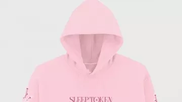 Sweat à capuche rose Sleep Token en VAPING GAVE US CANCER #stopvaping