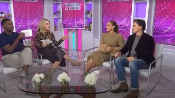 Harithand Lizelot Crepe Pencil Skirt worn by Jennifer Lopez as seen in Today with Jenna & Friends on October 6, 2025