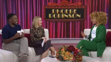 Falda Tanya Taylor Hudley usada por Jenna Bush Hager como se ve en Today with Jenna & Friends el 6 de octubre de 2025