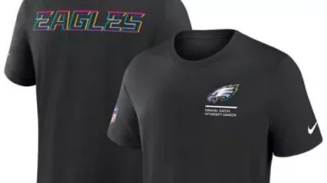 Loisirs - Philadelphia Eagles Noir 2025 Crucial Catch Tri-Blend Dri-FIT T-Shirt