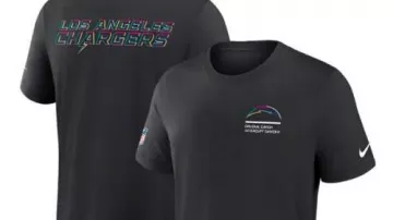 Recreation-Los Angeles Chargers Noir 2025 Crucial Catch Tri-Blend T-Shirt Dri-FIT