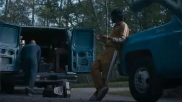 Pantalon de survêtement classique Palm Angels porté par Tyson Mitchell (Jay Will) comme on le voit dans Tulsa King (S03E02)