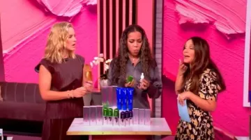 Ulla Johnson Nadya Short Sleeve Midi Dress worn by Gretta Monahan as seen in The View on October 6, 2025