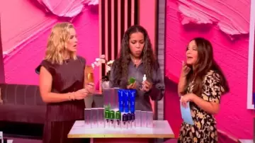 Ulla Johnson Nadya Short Sleeve Midi Dress worn by Gretta Monahan as seen in The View on October 6, 2025