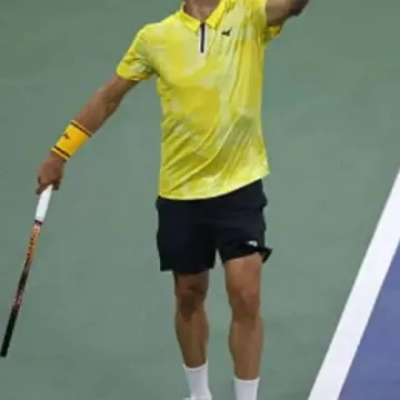 Yellow T-Shirt worn by Roberto Bautista Agut in 2025 US Open